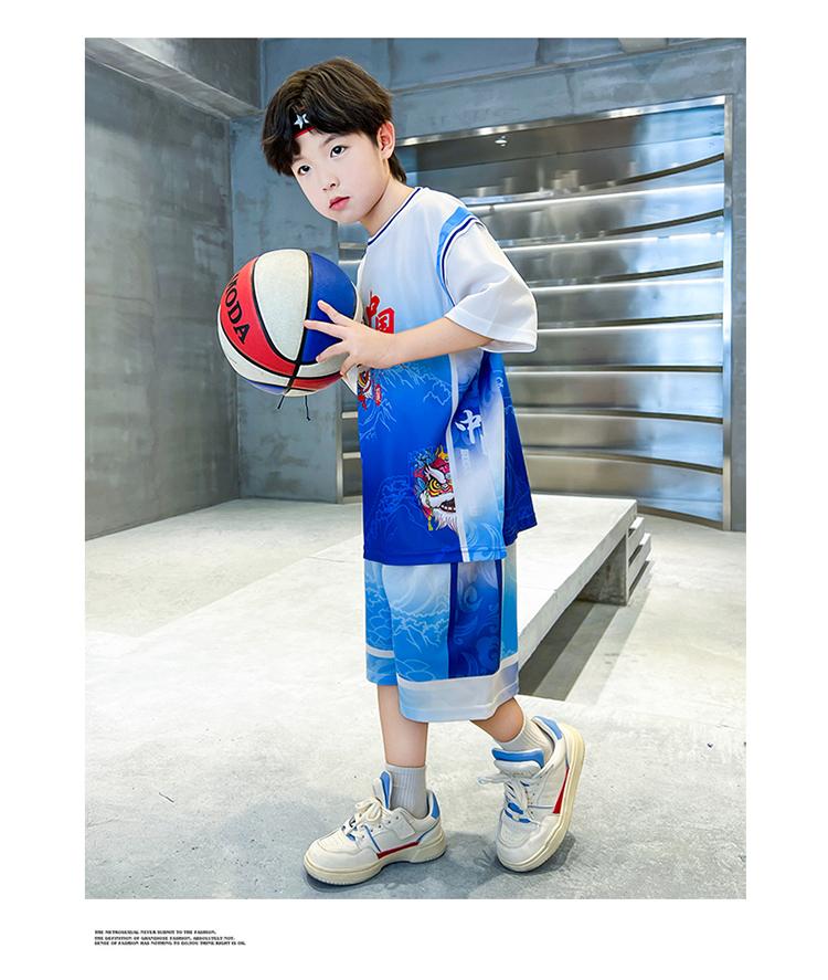 Children's Summer Basketball Suit Set for Boys