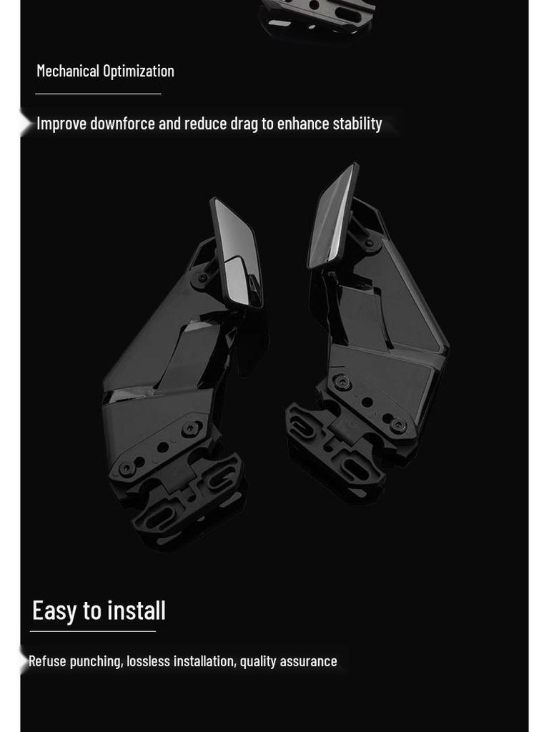 Yibai Ke Wind Deflector Rearview Mirror for Honda/Kymco CBR650R, 500R, 400R, 321RR