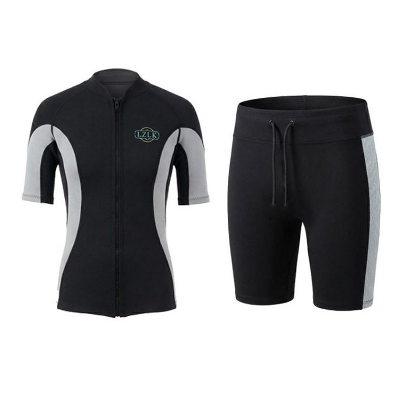 1.5mm SCR Neoprene Shorty Wetsuit Set Snorkeling Surfing Diving Men Winter Fall