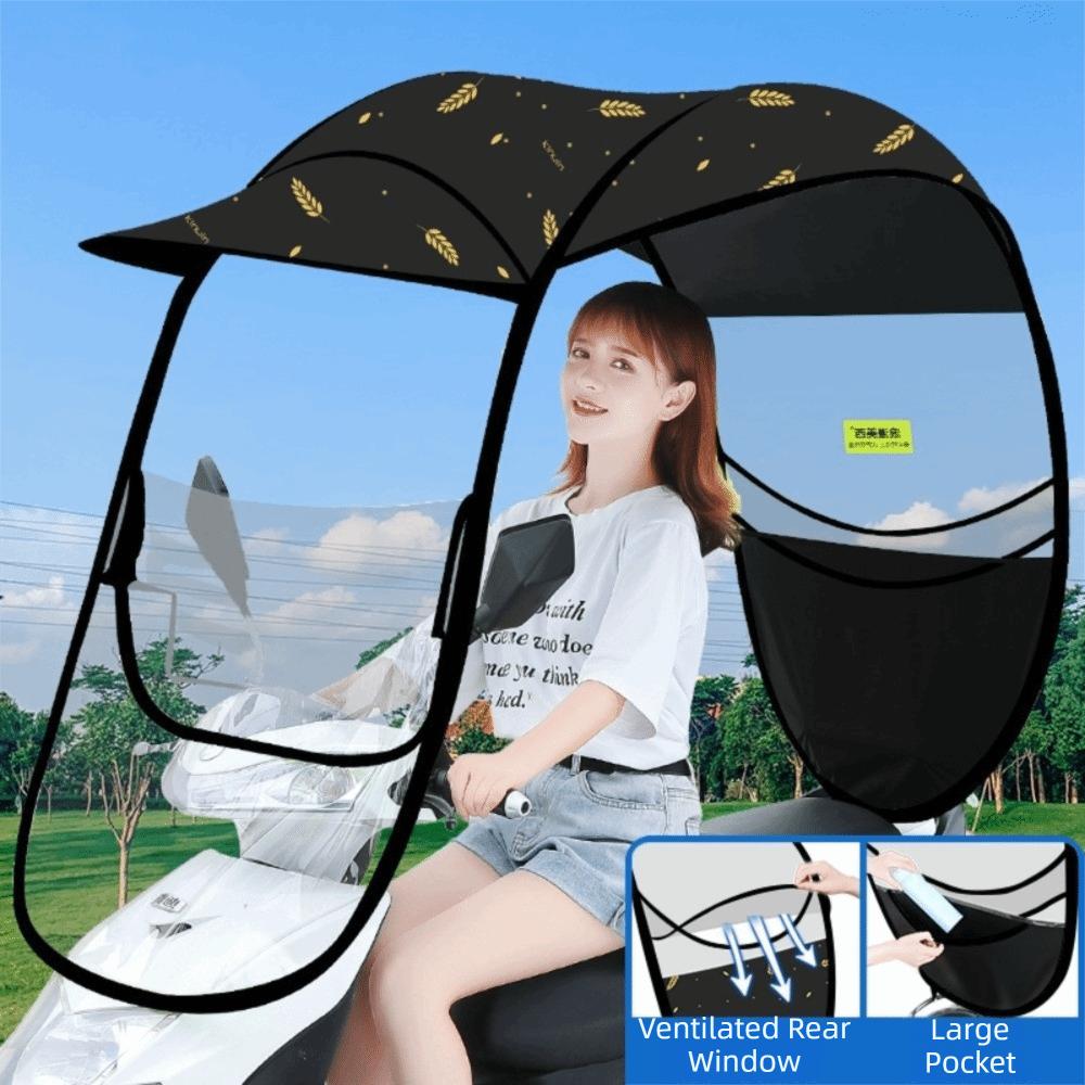 UV Protection Electric Scooter Cover Detachable Vehicle Rain Shelter Motorcycle Rain Cover Summer