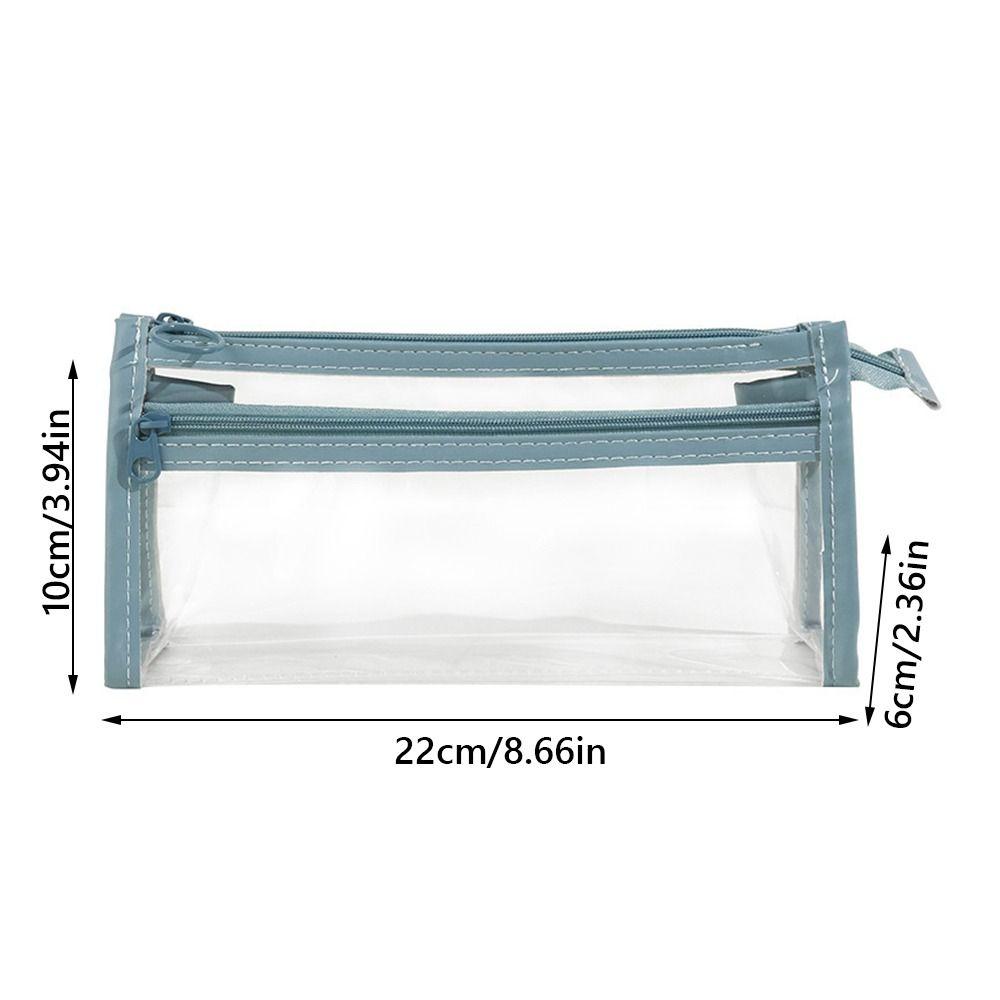 Wasserdichtes Mäppchen PVC Schreibwarentasche Einfache Aufbewahrungstasche für Schreibwaren Geschenk