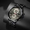 Steel Belt Watch Men'S Classic Automatic Luminous Calendar Quartz Watch