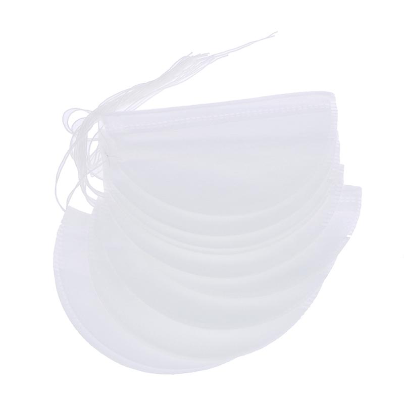 50 ks potravinářských prázdných čajových sáčků Infuzér s provázkem s těsněním filtru Čajové sáčky