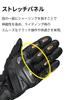 RS Taichi Motorcycle Leather Touchscreen Compatible Protector Raptor Leather Gloves RST441 [TAICHI] (RS All-Season Built-in WHITE/BLACK L)