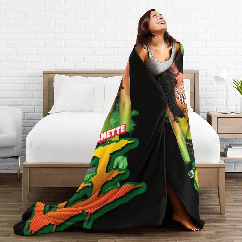 Super Warme Decke Camping AJ Lee Wrestling Divas Überwurfdecke Flanell Tagesdecke Für Draußen Neuheit Sofa Bettbezug
