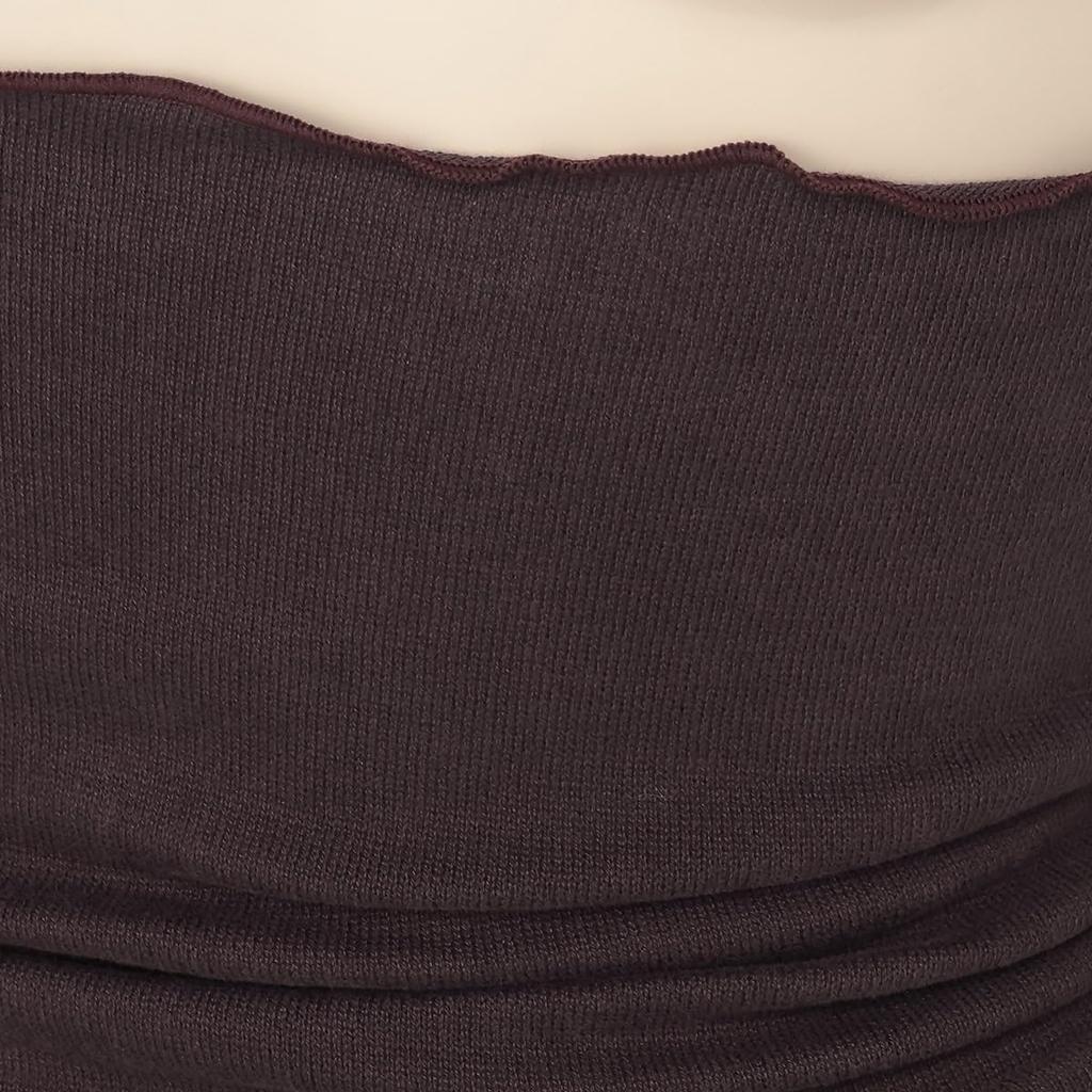 Atsugi Lässiger warmer Baumwollmischbauch 40cm Hergestellt in Graulich 7008AS Damenwärmer, Länge, Japan, Braun,