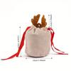 10piece Christmas Candy Bags Novel Velvet Draw String For Multipurpose Easy Lacing Bags Velvet Draw