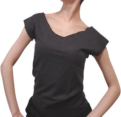Ballet Specialty Store Mignon Short Sleeve Top for Ballet and Ballroom Made In Stretch French Size Lavender Dance, Japan, 2-Way Fabric, Lace-Like