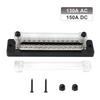 New Dual Row 12 Terminal 150A Bus Bar Kit, 24 Way High Current Power Distribution Block Ground Terminal for Car Boat Trailer RV
