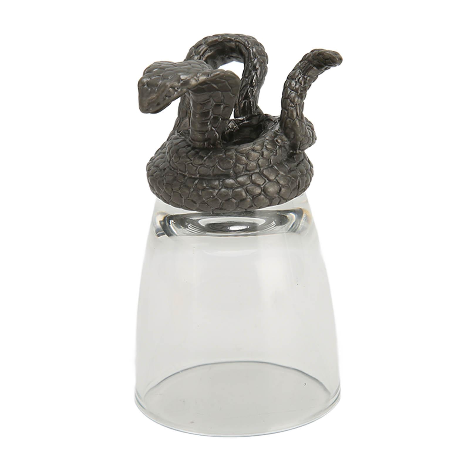 

Стопка Статуэтка Змеи Бокалы для вина Бокалы для виски Забавная Новинка Стеклянная посуда Вечеринка Игра Наказание Рюмка Реквизит