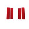 4x Bright Red Carbon Fiber Car Inner Door Panel Cover For Dodge RAM 1500 09-12
