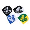 Autumn and winter two-color butterfly warm knitted hat trend pullover wool hat outdoor skiing cold hat children