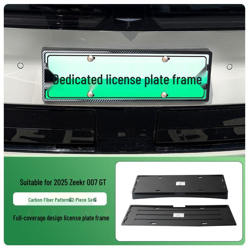 2025 Zeekr 007 GT Nieuwe Energie Groen Kentekenplaathouder