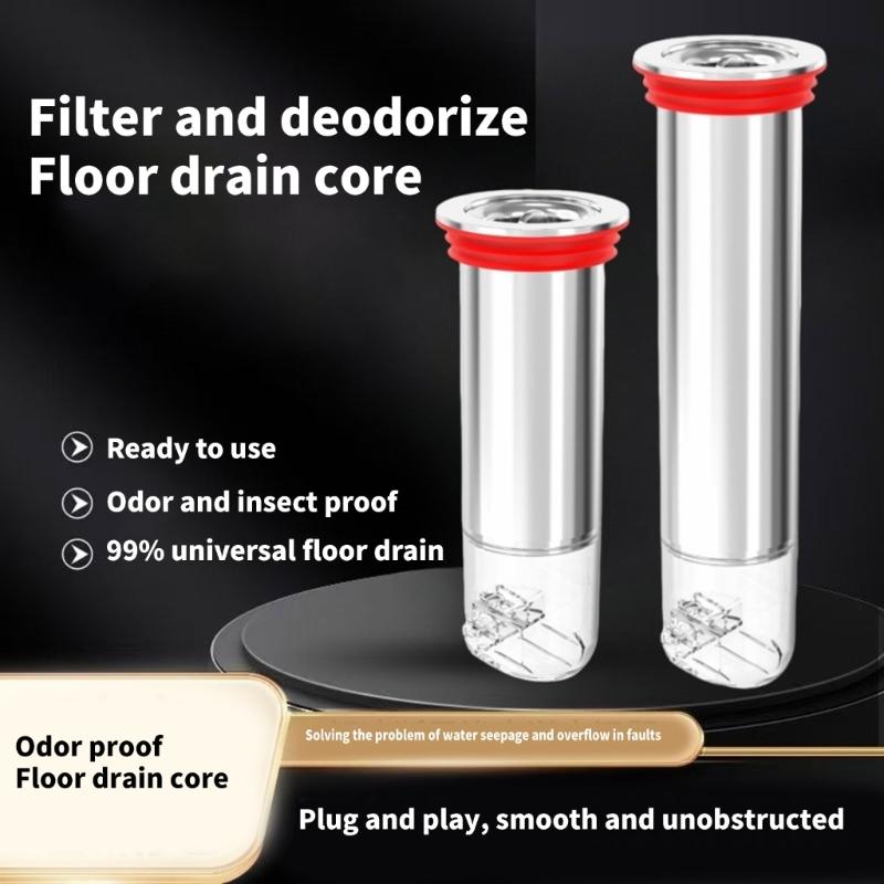 Steel Extended Floor Drain Cores Adjustable Sewer Extension Pipe Simple Installs for Efficient Bathroom Drainages Solution