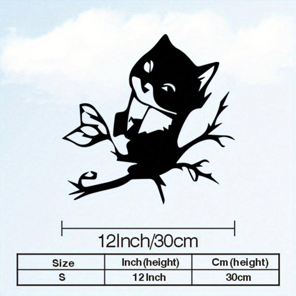 Vintage Metal Cat Wall Art Weather Resistant Iron Statue Decoration for Bedroom Dressing Room Pet Lover Gift