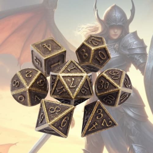 Sedna's Magic DND Tabletop Game Dice Set of 7, Dungeons & Dragons Dice, 5 Sacred Cubes (Platonic Solids) and a 10-Sided Dice [D&D Compatible] | Heavy-