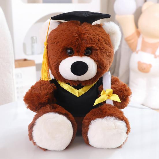 Graduation Owl Bear Doll Cute Plush Class of 2025 Gift for Her