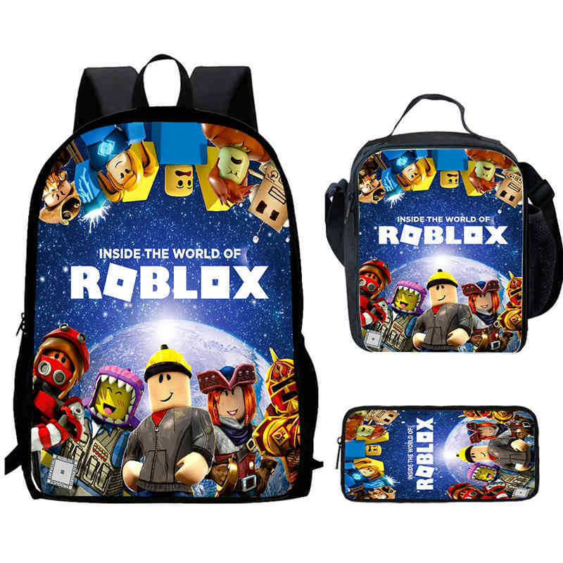 Roblox Printed Backpack, Children'S And Elementary School Bags