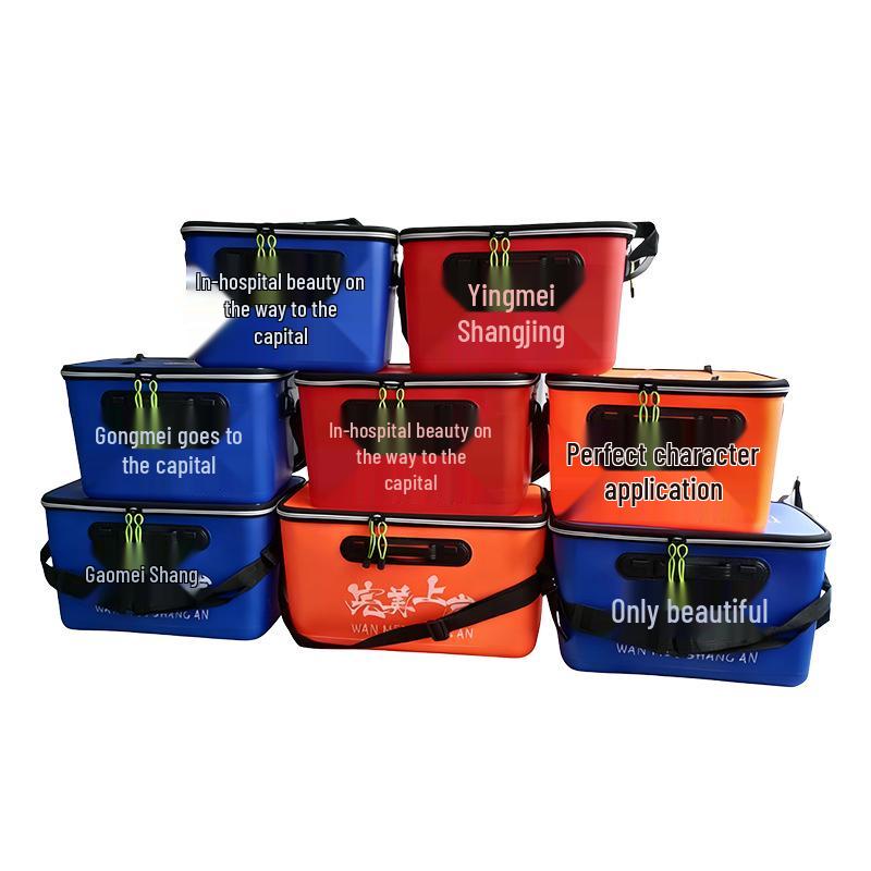 Verdickter faltbarer EVA-Fischereieimer mit Rucksackträgern für den Außenbereich – Fischschonender Wassereimer