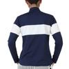 Admiral Golf ADLA459 Damen Klassisches Fleece-gefüttertes Langarm-Mock-Shirt mit Metalllogo, Marineblau