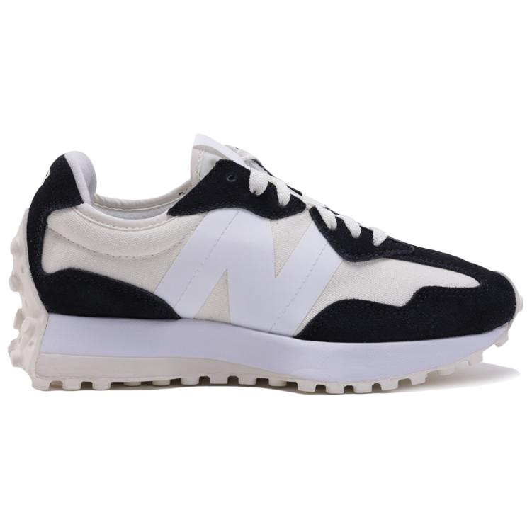 New Balance Nb 327 Comfortable Versatile Low-Top Lifestyle Casual Shoes Women sneaker Off-White Black WS327AB