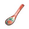 Green Shadow Ceramic Small Spoon Retro High-value Spoon Personal Household Tableware Rice Spoon Spoon Spoon New