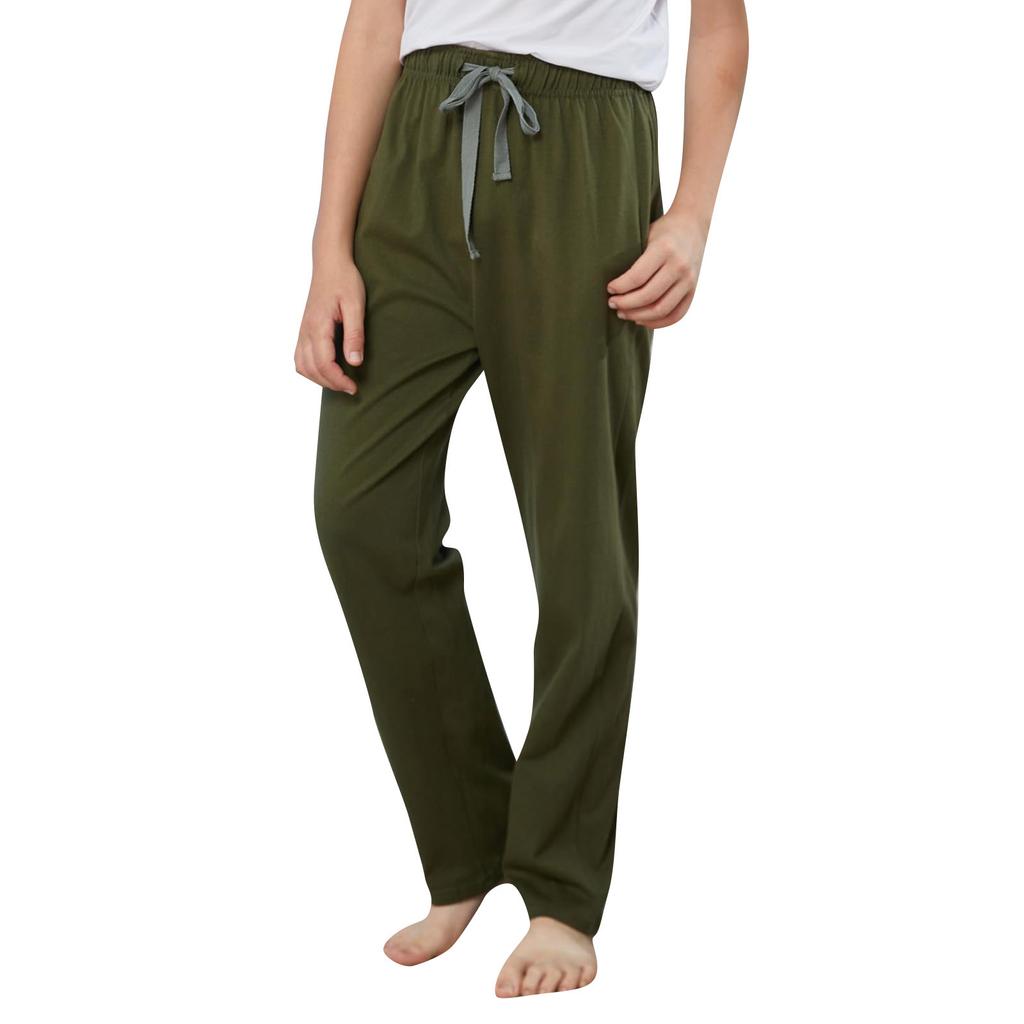 Dětské bavlněné pyžamové kalhoty s kapsami