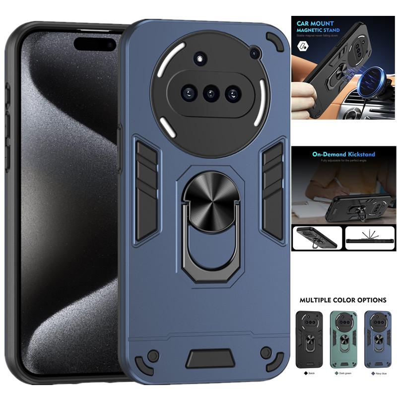 Military Armor Shockproof Case for Nothing Phone 3a NothingPhone 2a Plus Protective Cover Ring Stand Holder Fundas Coque