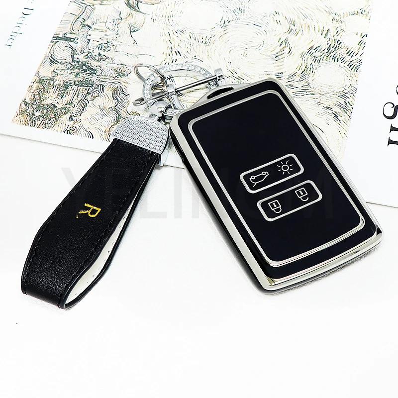 Pokrowiec na kluczyk samochodowy TPU Etui Brelok Do Renault Espace 5 Kadjar Koleos Captur Megane 4 Talisman Arkana Dacia Sandero Breloczek