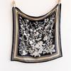 New Korean version oblique silk pattern large square scarf 91 fashionable versatile printing imitation silk dust-proof shawl headscarf women