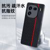 Applicable To IQOO12Pro Mobile Phone Case Carbon Fiber Kevlar Pattern Anti-drop Ultra-thin Leather Case Leather Vivo Protective Case