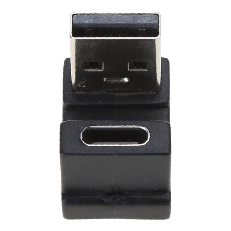 Type C Female To USB 3.0 Male Converter 10Gbps Type C To USB 3.0 90 Degrees