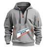 Kraftwerk Logo Print 2026 Men's Spring And Autumn Creative Graphic Versatile Fashion Best Seller Coat Half Zipper Hoodies