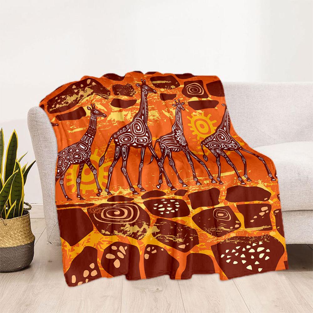 Deer Blanket Ultra-Soft Perfect for Chair Couch Sofa Four Seasons Universal Modern Style Gifts For Family Or Friends