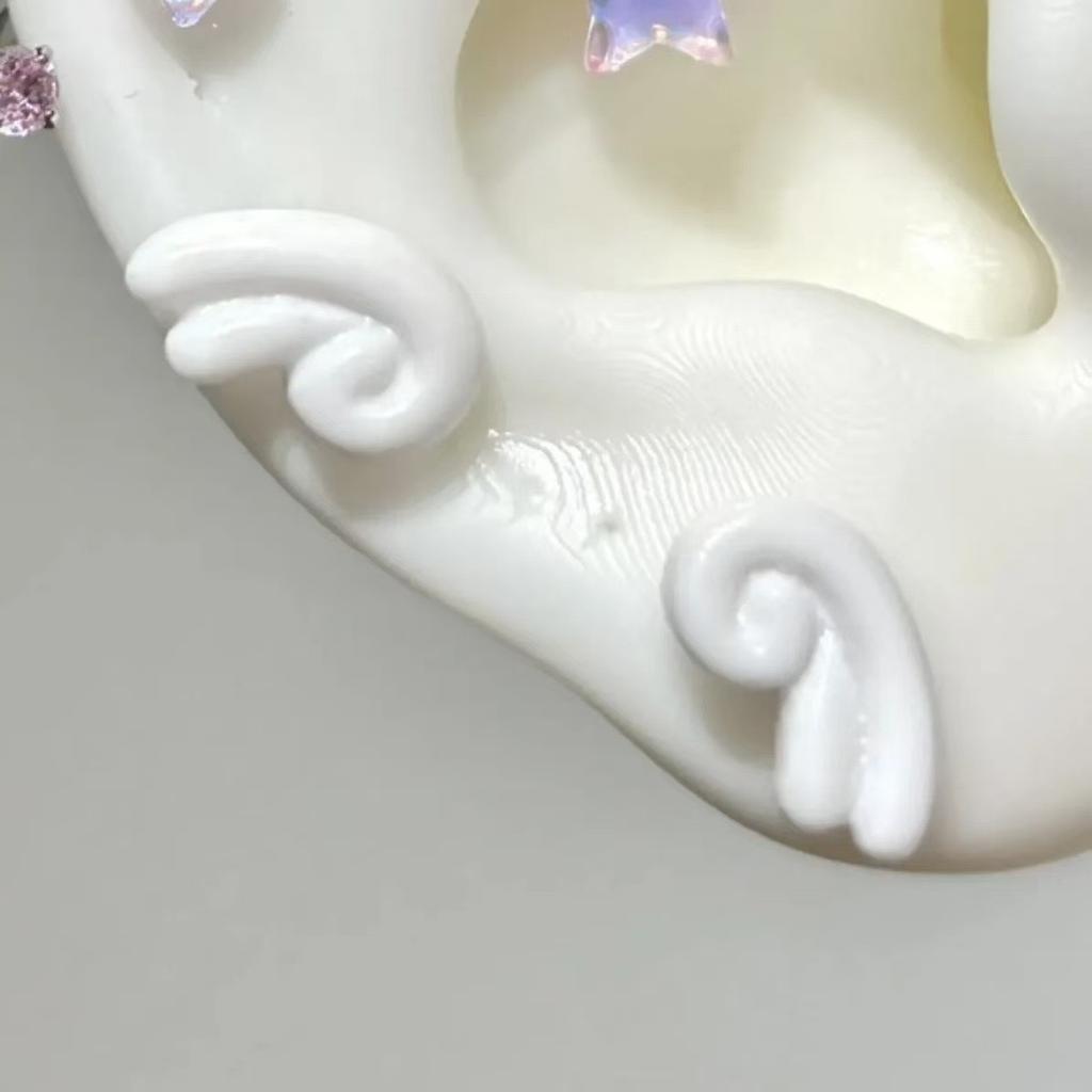 1 Pcs Colorful Star Annular Ear Bone Nail Stainless Steel Cute Love Heart Cross Earrings for Women Body Puncture Accessories