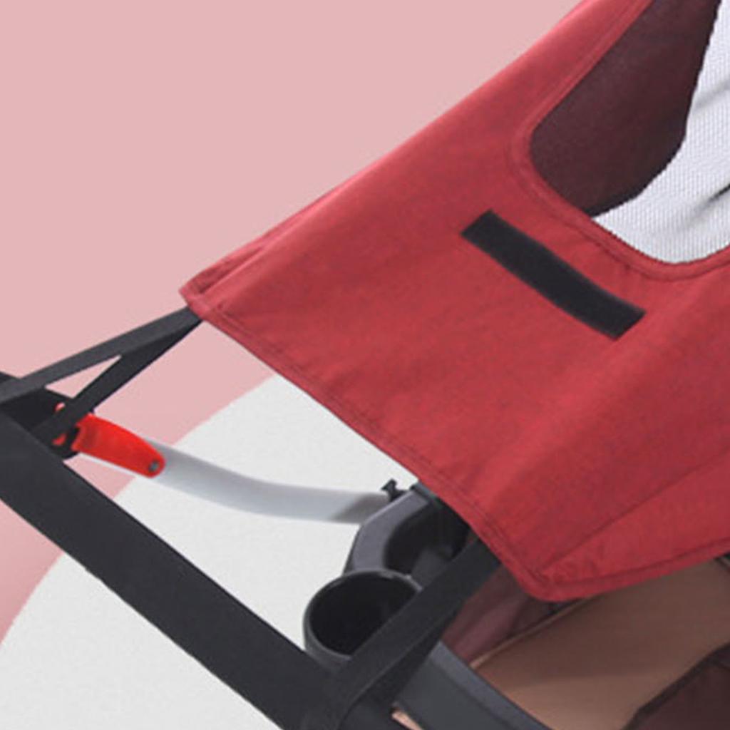 Baby Stroller Awning Universal Sunscreen Canopy Pushchairs Sun Shade UV Protection Rainproof Accessories Wine Red