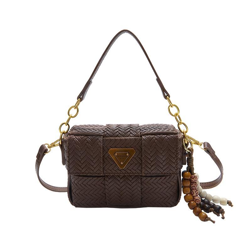 Fashion Casual Armpit Bag Women's Retro New Trend Woven Small Square Bag Niche Shoulder Bag