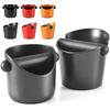 Caixa de batida de café, caixa de batida de café expresso com absorção de choque para moagem de café de barista, lixeira de despejo de café expresso antiderrapante, lixeira de resíduos de moagem