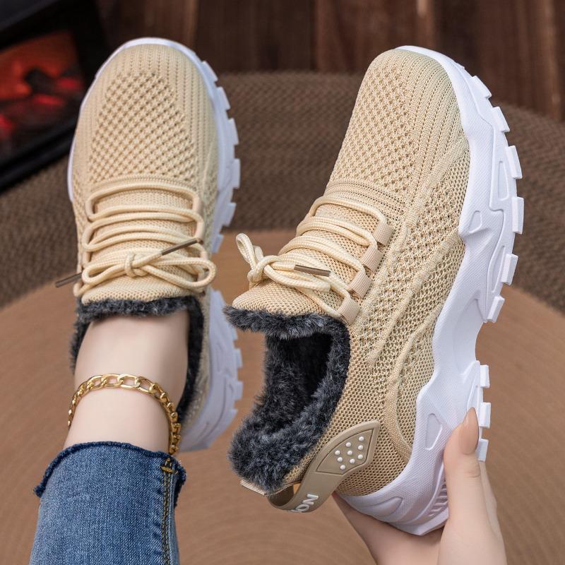 Cotton shoes women's new winter velvet thickened temu explosive thick-soled cotton boots lightweight short boots cold-proof and warm boots