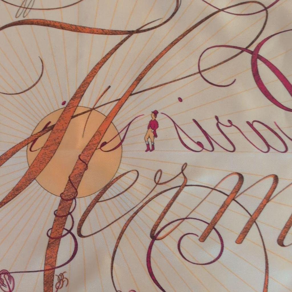 Used HERMES scarf hkerchief orange