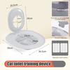 Cat Toilet Trainer Kit Universal Urinal Seat Potty Cat Toilet Training System Reusable Cat Toilet Training Seat Tool for Pet Cleaning