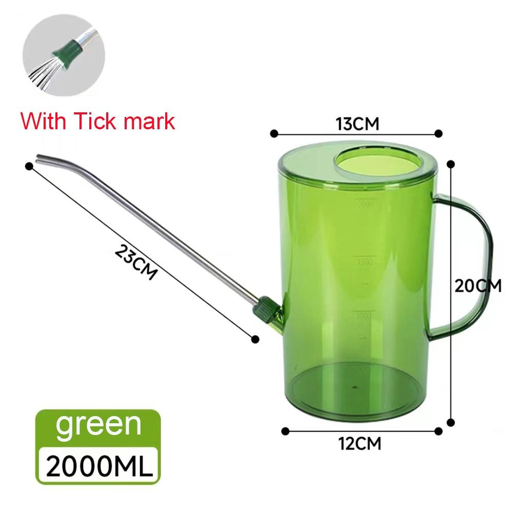 Stainless steel Garden Watering Can Long Nozzle With Tick mark Watering Bucket 1.5L/2L Watering kettle