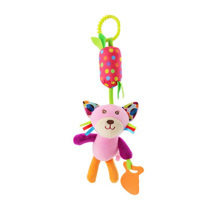 Skk New Animal Wind Chime Bed Hanging Pushchair Pendant With Bell Teether Plush Toy Manufacturer Supply