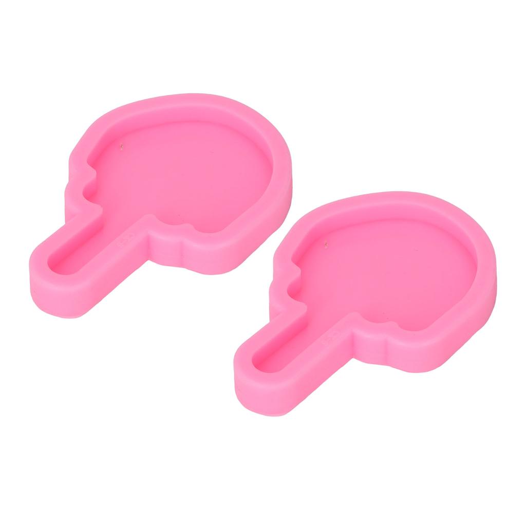 2 Pcs Fondant Molds Easy Cleaning DIY Making Food Grade Silicone Soft Elastic Chocolate Molds for