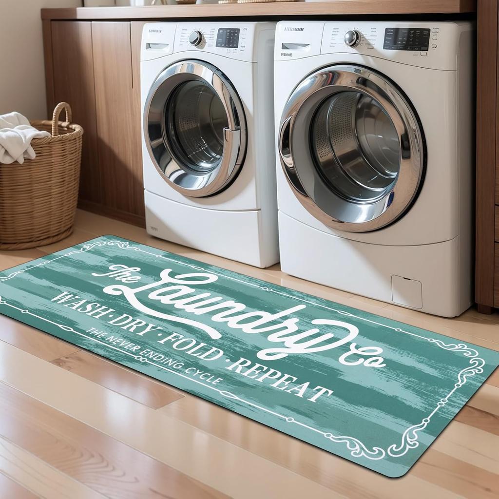 VIKAMA American-Style Kitchen Carpet Laundry Room Non-Slip Floor Mat Hallway Bedroom Long Strip Carpet Home Decoration