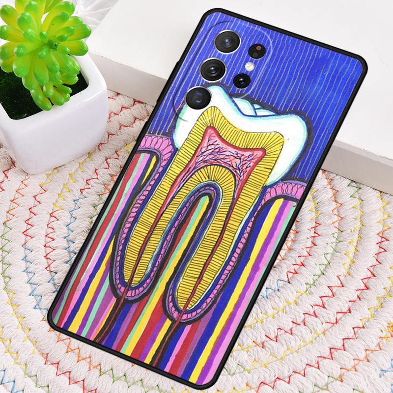 Cute Dentist Teeth Phone Case for Samsung Galaxy note 10 pro S26 Ultra S23 S24 FE S25 S21 S22 PLUS shockproof Cove