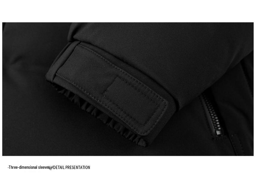 Chaqueta de plumón de pato blanco de alta capacidad de relleno para hombre, invierno 2025