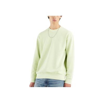 Levis Casual Solid Color Crew Neck Pullover Long Sleeve Sweatshirt Men Sweatshirt Green 87466-0002