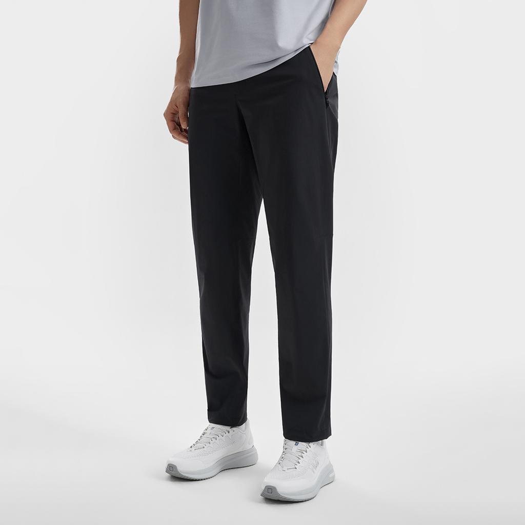 Fila A.P. Minimalist Fashion Sports Classic Versatile Straight Leg Woven Casual Pants Men bottoms Deep-Black A11M621816FBK