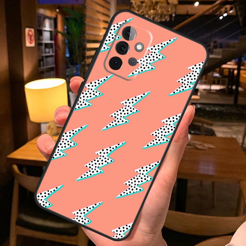 preppy stars lightning pink Case For Samsung Galaxy A52 A12 A22 A32 A42 A51 A71 A13 A23 A33 A53 A14 A54 A34 Phone Cover